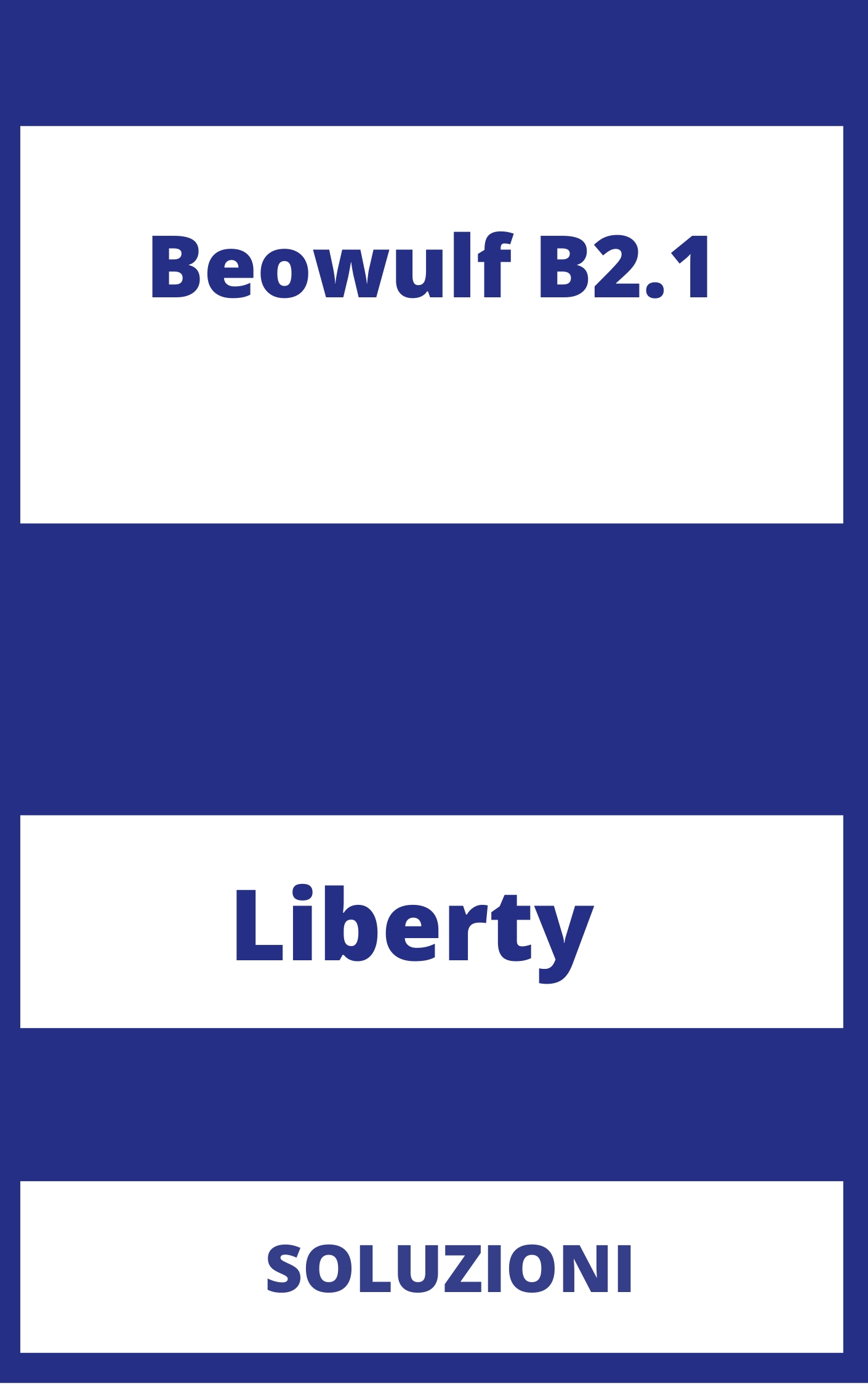 Beowulf B2.1 Soluzioni