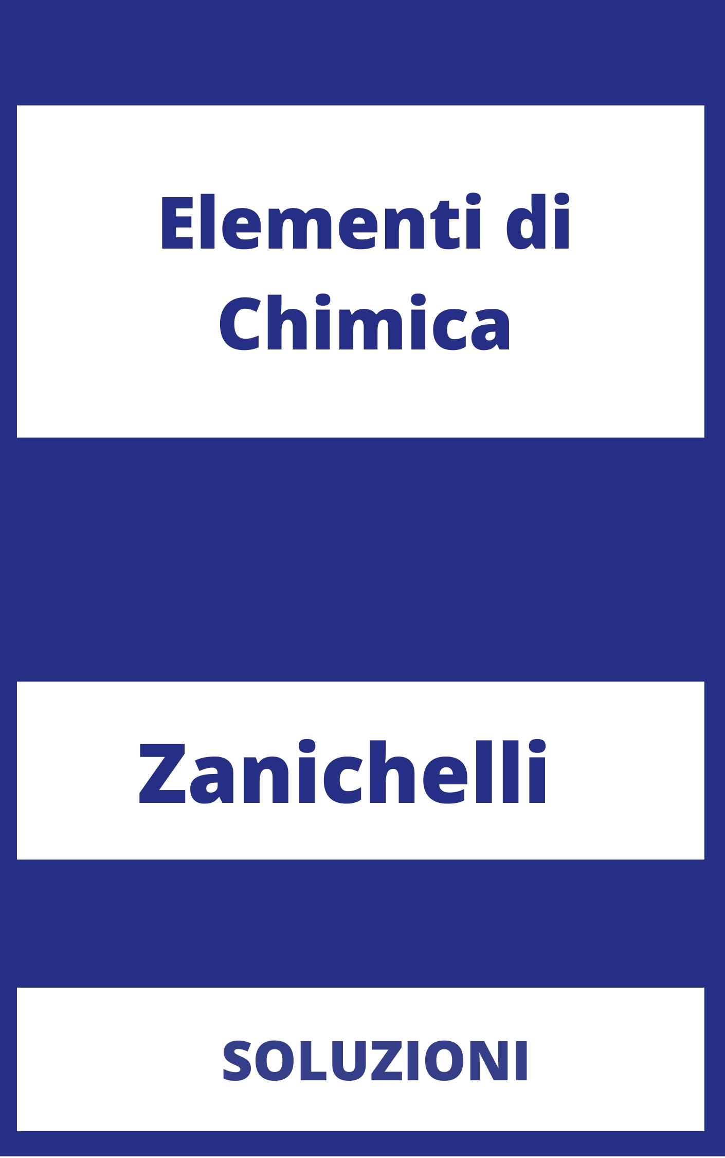 Elementi di Chimica Soluzioni