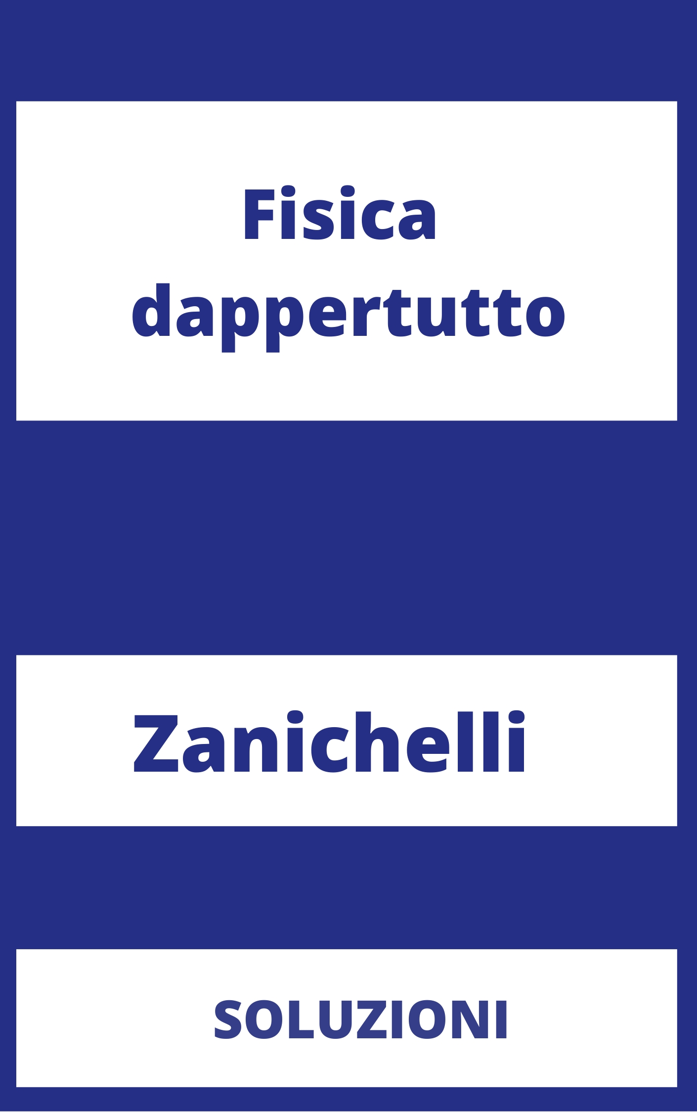 Fisica dappertutto Soluzioni