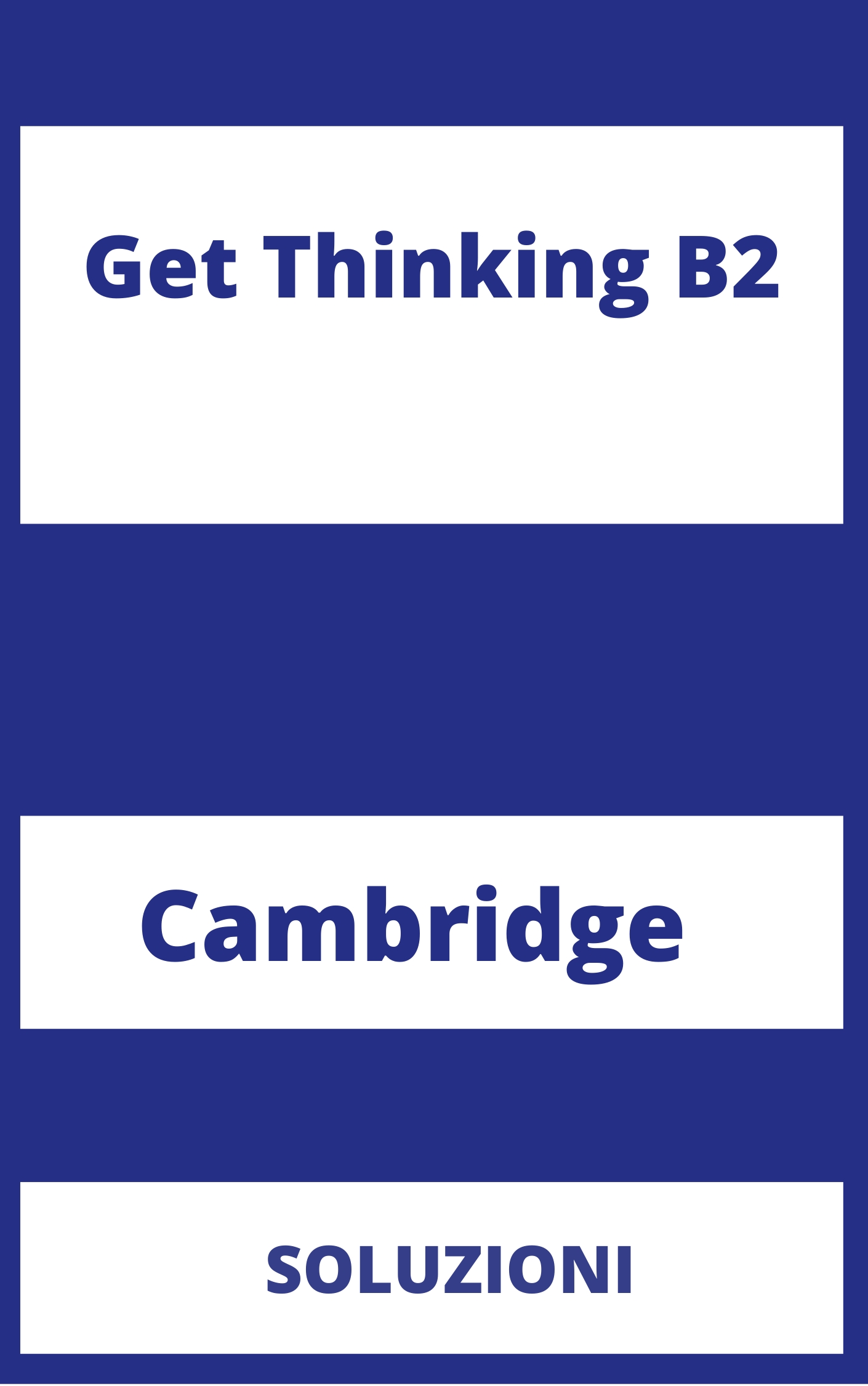 Get Thinking B2 Soluzioni