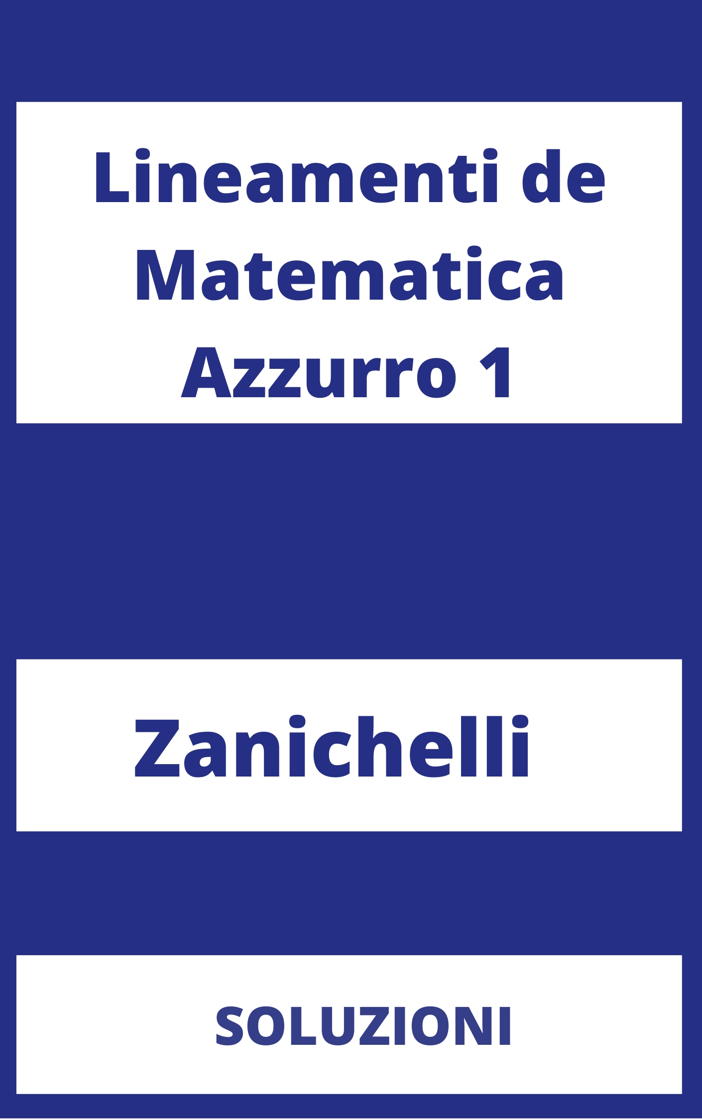 Lineamenti de Matematica Azzurro 1