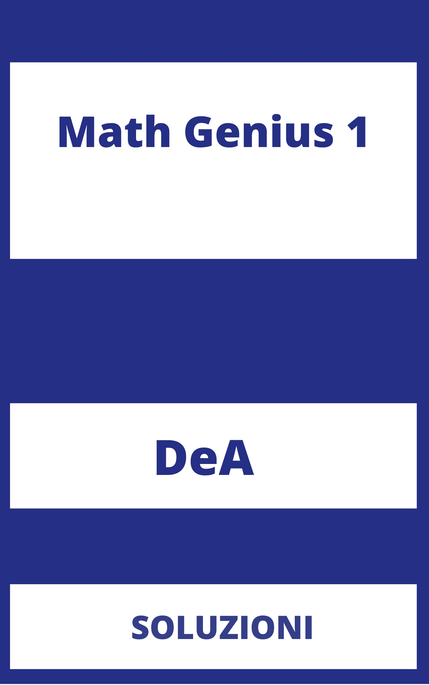 Math Genius 1 Soluzioni