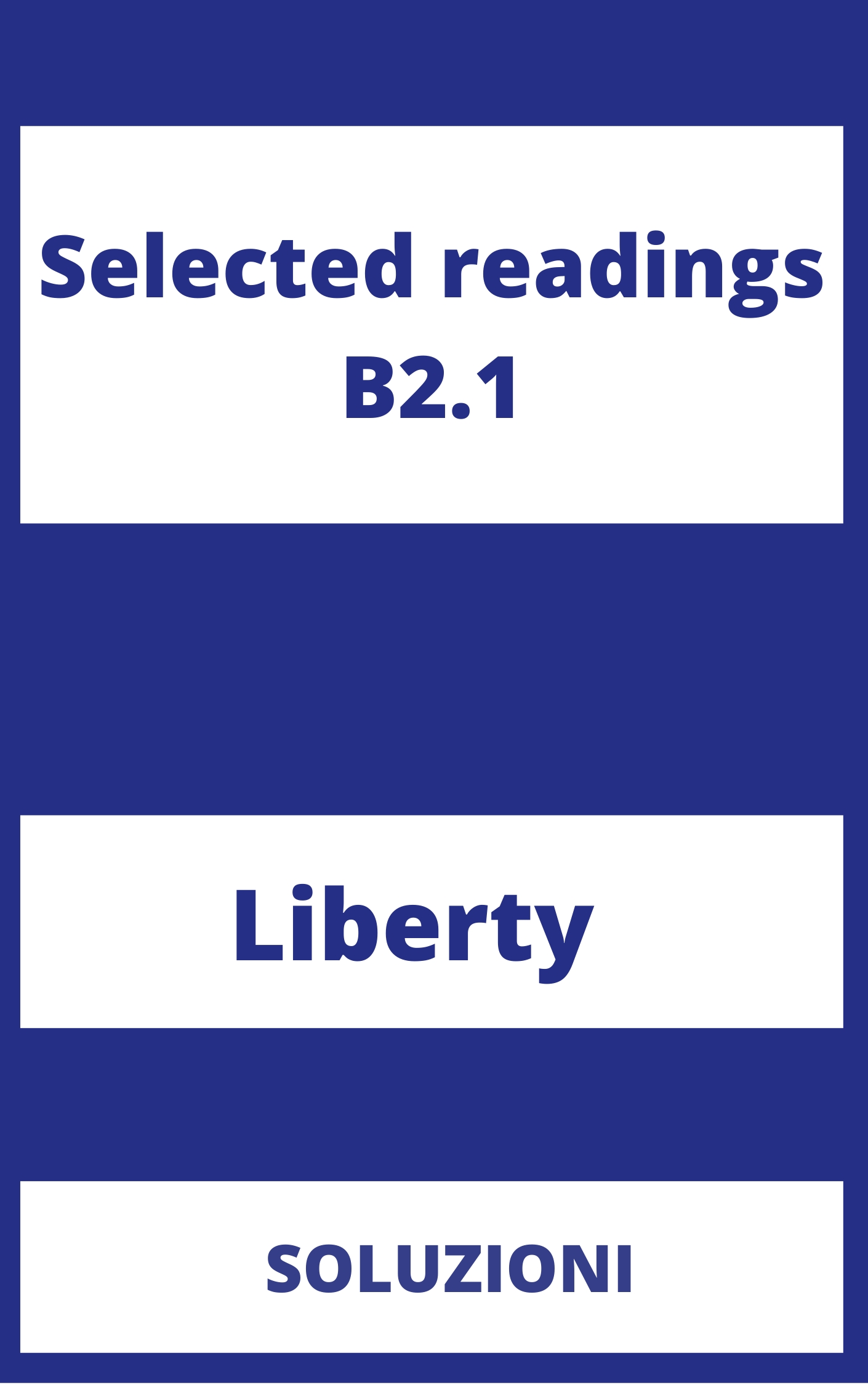 Selected readings B2.1 Soluzioni