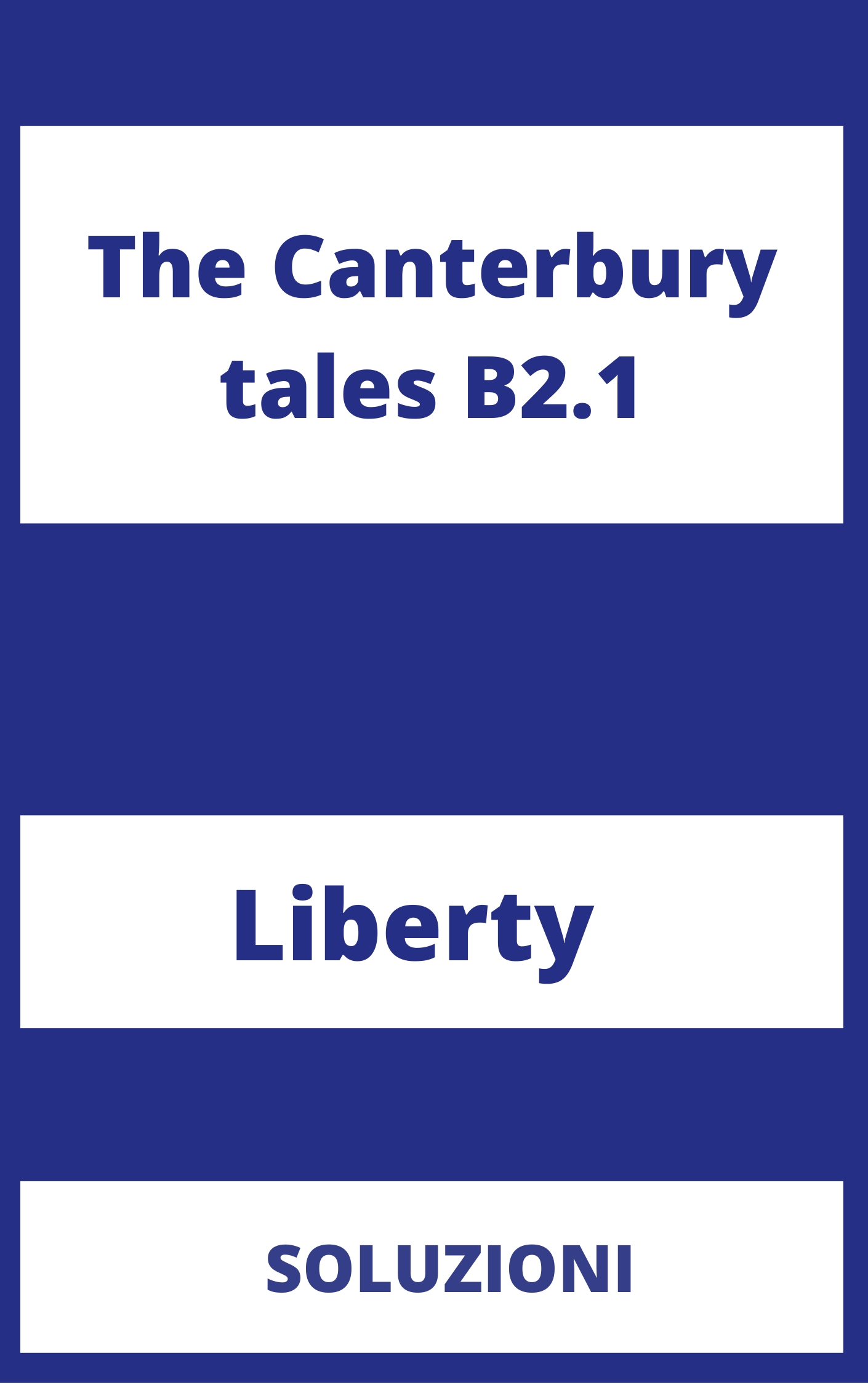 The Canterbury tales B2.1 Soluzioni